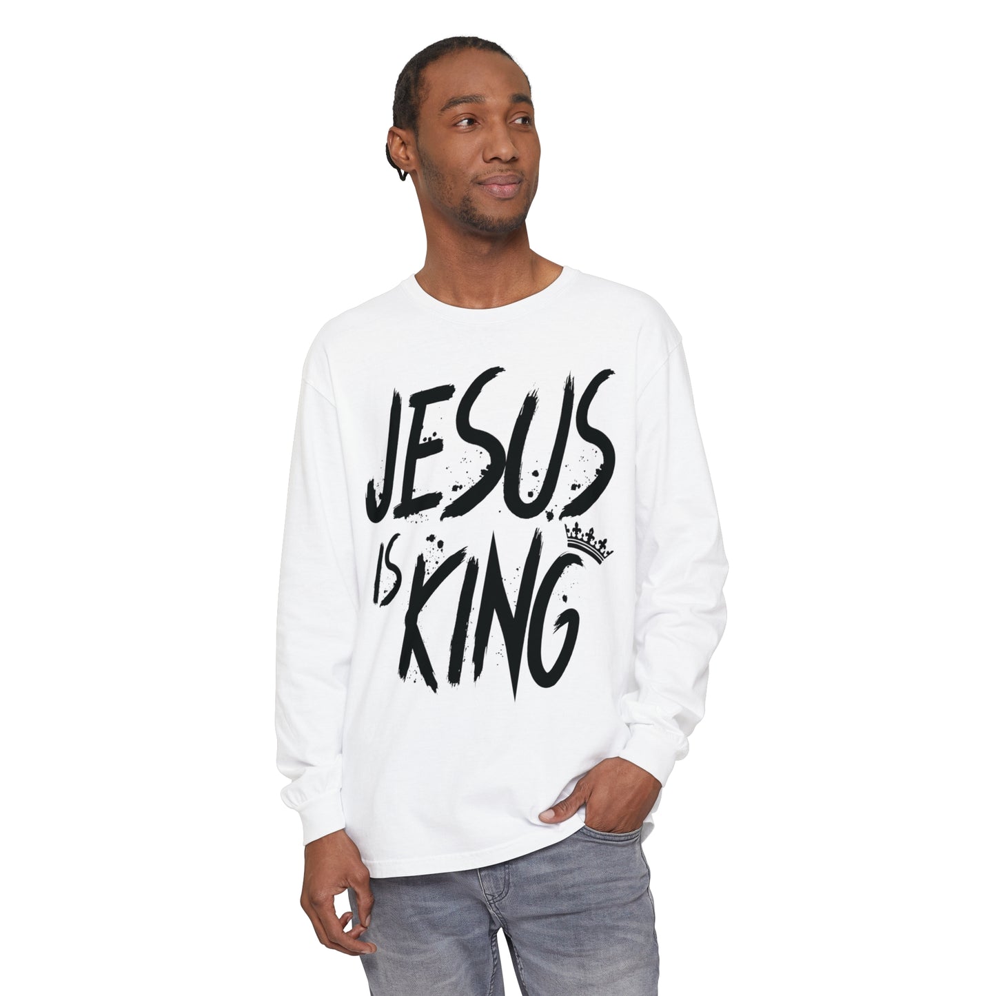 Unisex Garment-dyed Long Sleeve T-Shirt