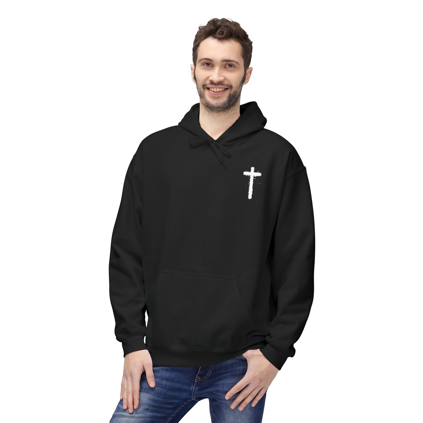 Jesus Over Everything Softstyle Fleece Hoodie (black)