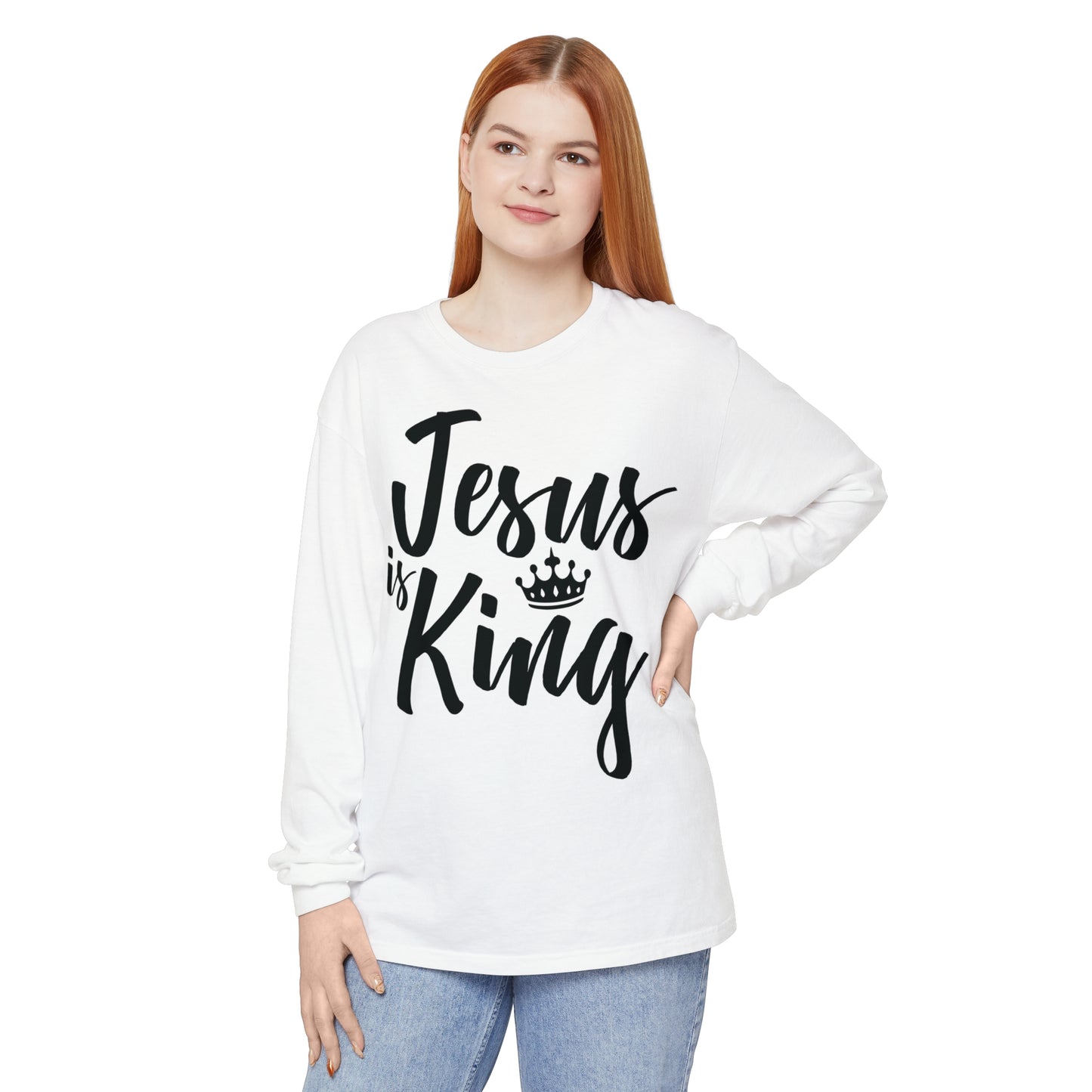 Unisex Garment-dyed Long Sleeve T-Shirt