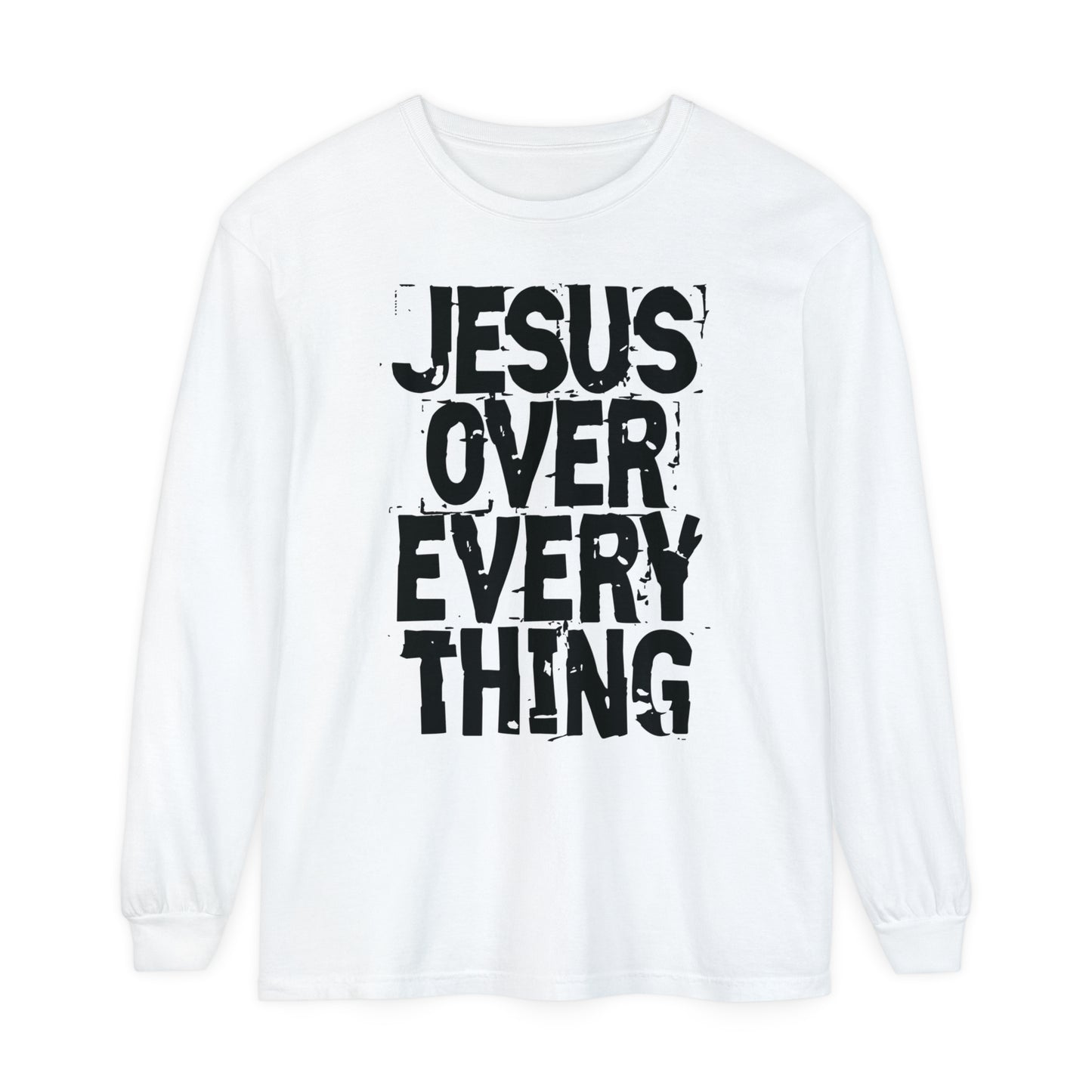 Unisex Garment-dyed Long Sleeve T-Shirt