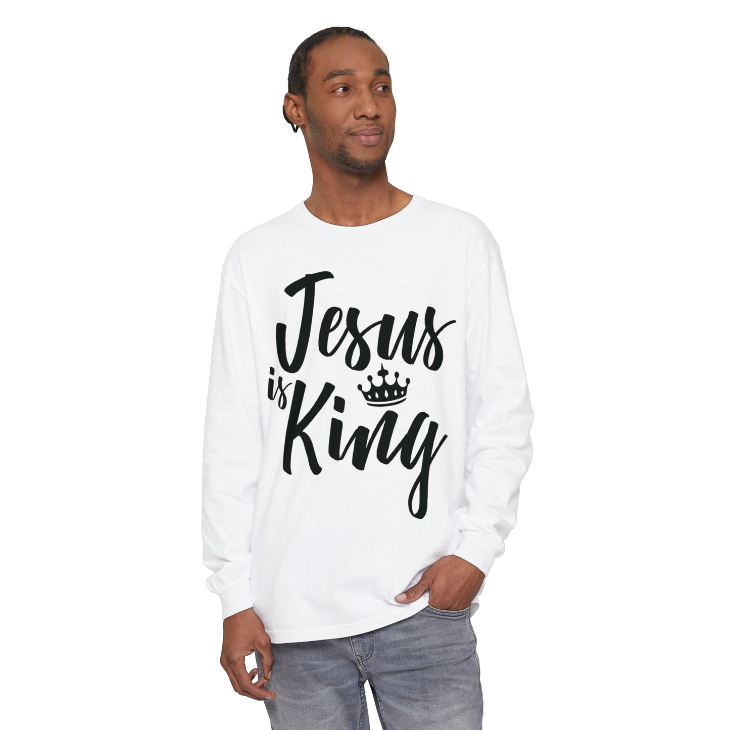 Unisex Garment-dyed Long Sleeve T-Shirt