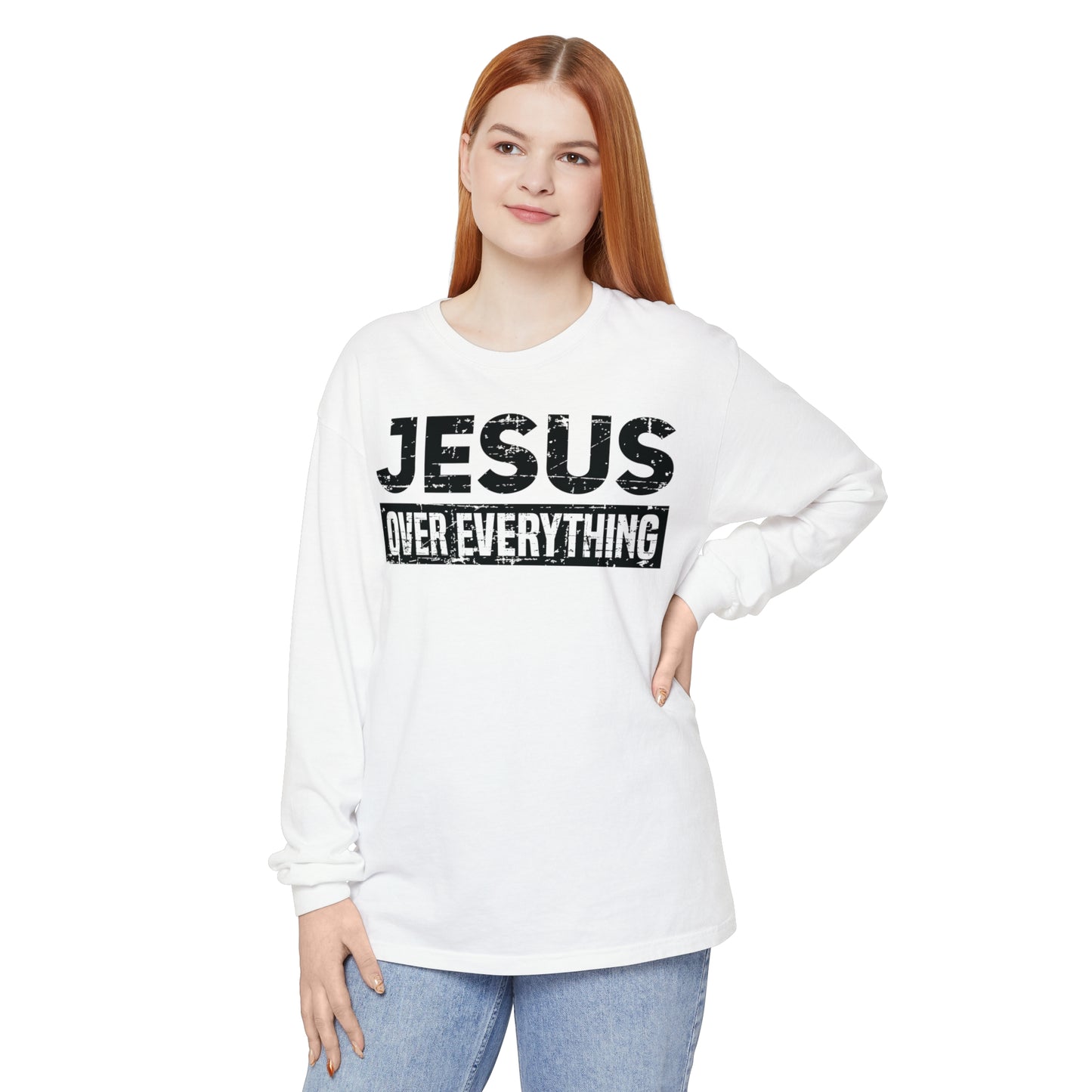 Unisex Garment-dyed Long Sleeve T-Shirt
