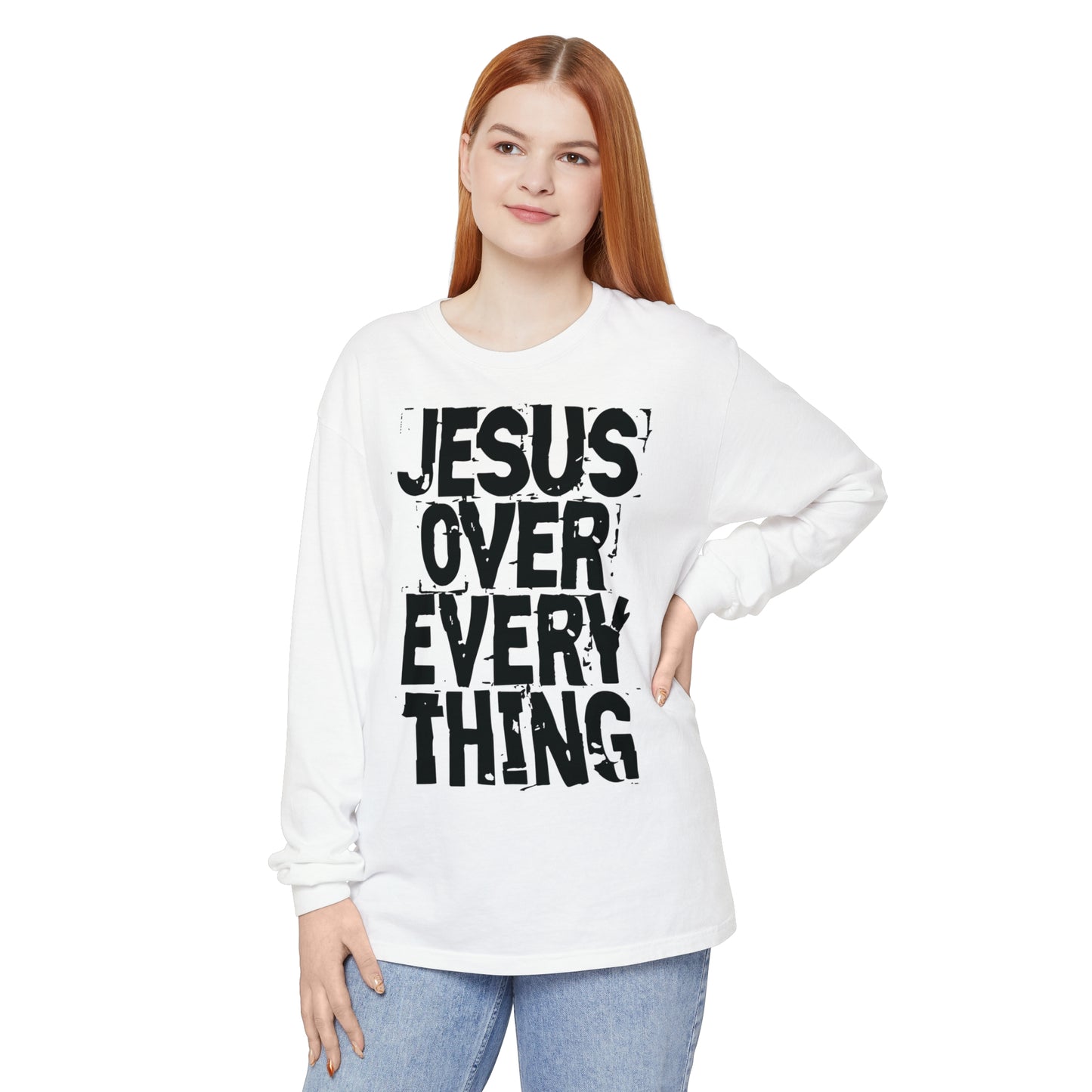 Unisex Garment-dyed Long Sleeve T-Shirt