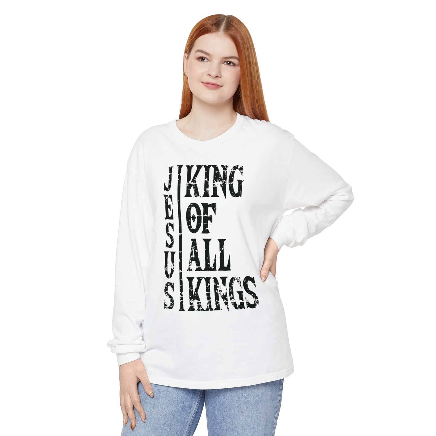 Unisex Garment-dyed Long Sleeve T-Shirt