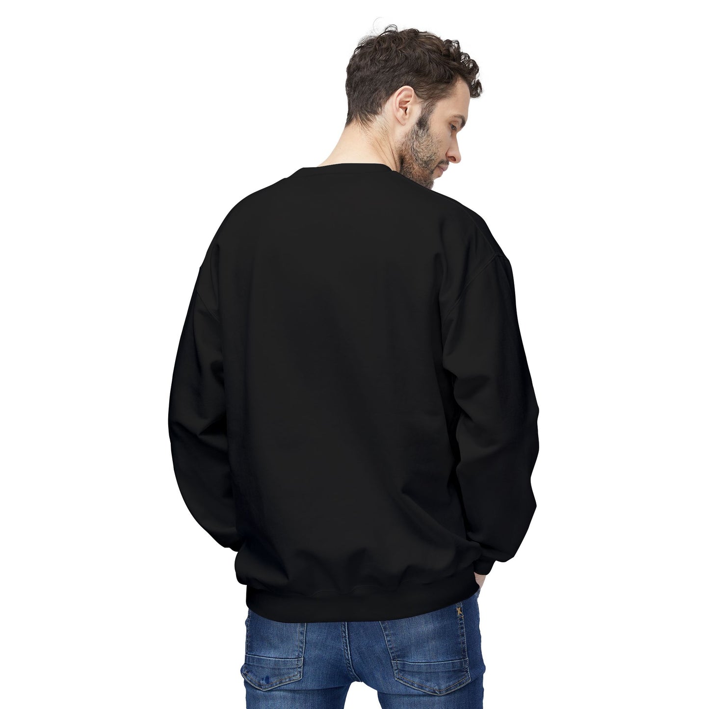 WWJD -UNISEX Black Crewneck Sweatshirt