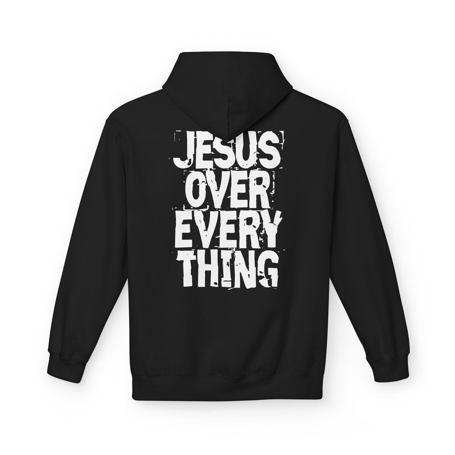Jesus Over Everything Softstyle Fleece Hoodie (black)