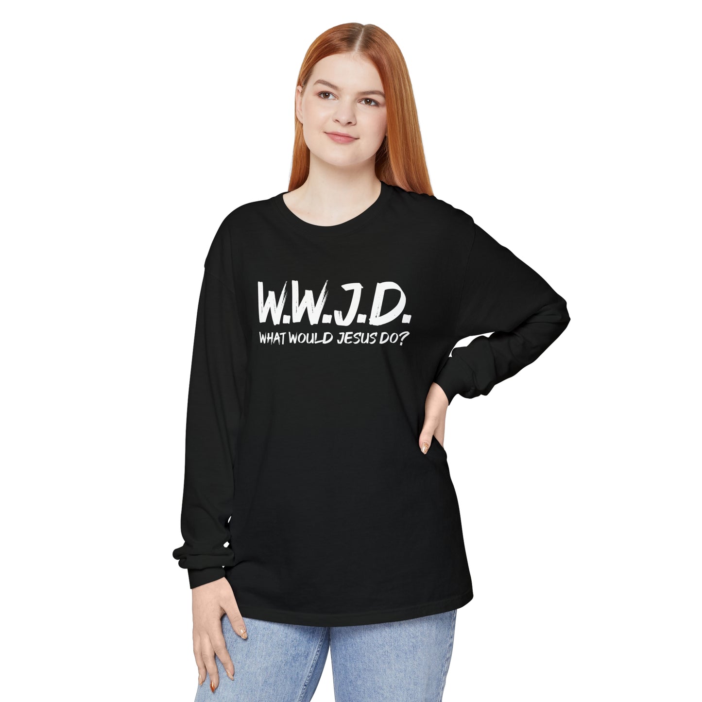 Unisex Garment-dyed Long Sleeve T-Shirt