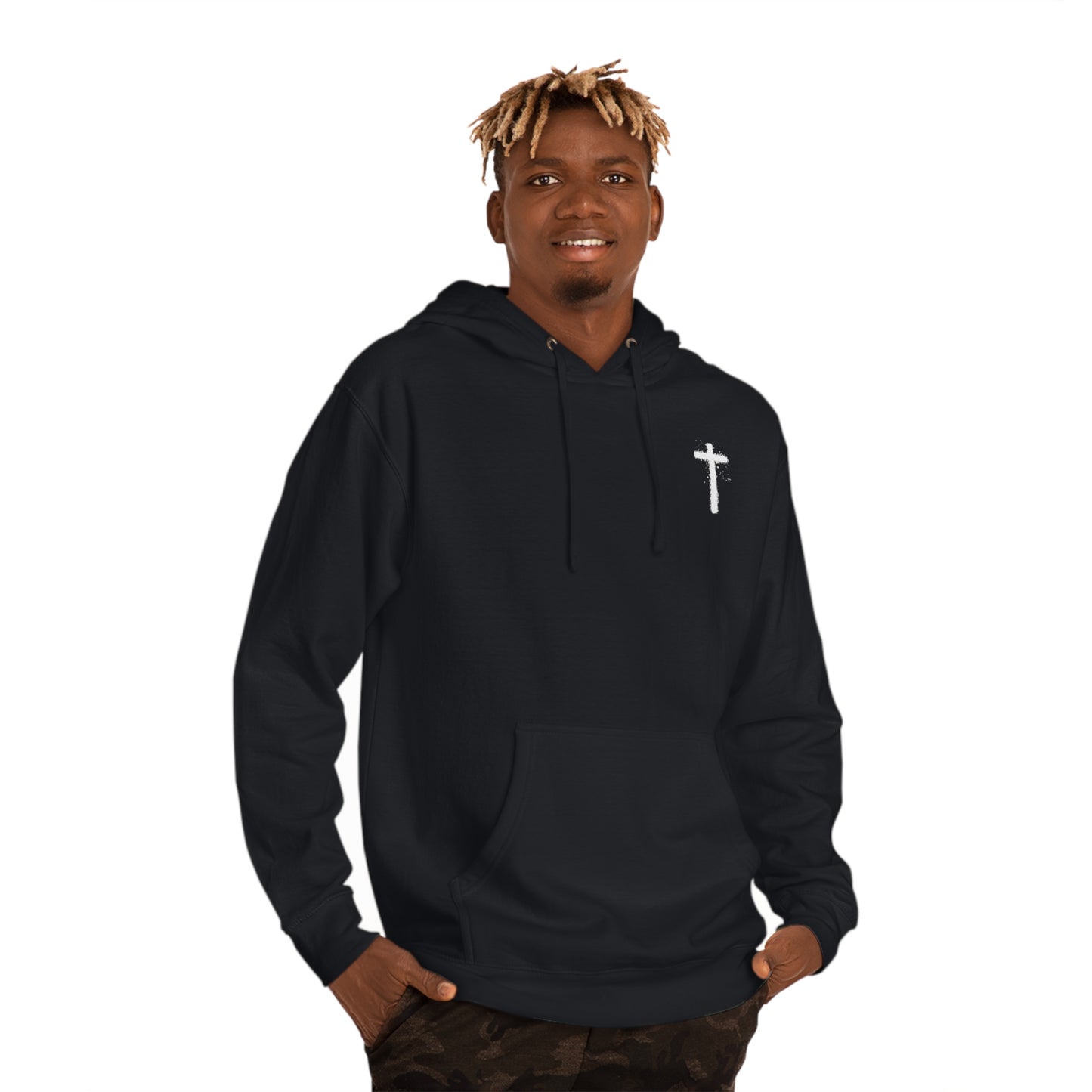 Faith over fear hoodie black