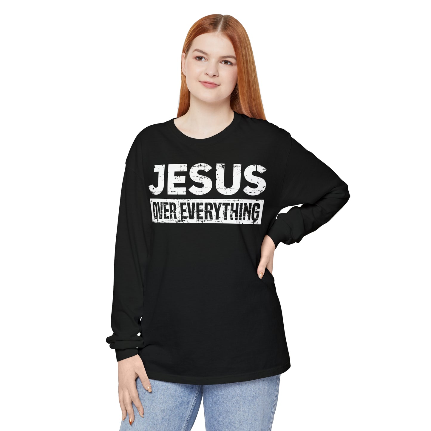 Unisex Garment-dyed Long Sleeve T-Shirt