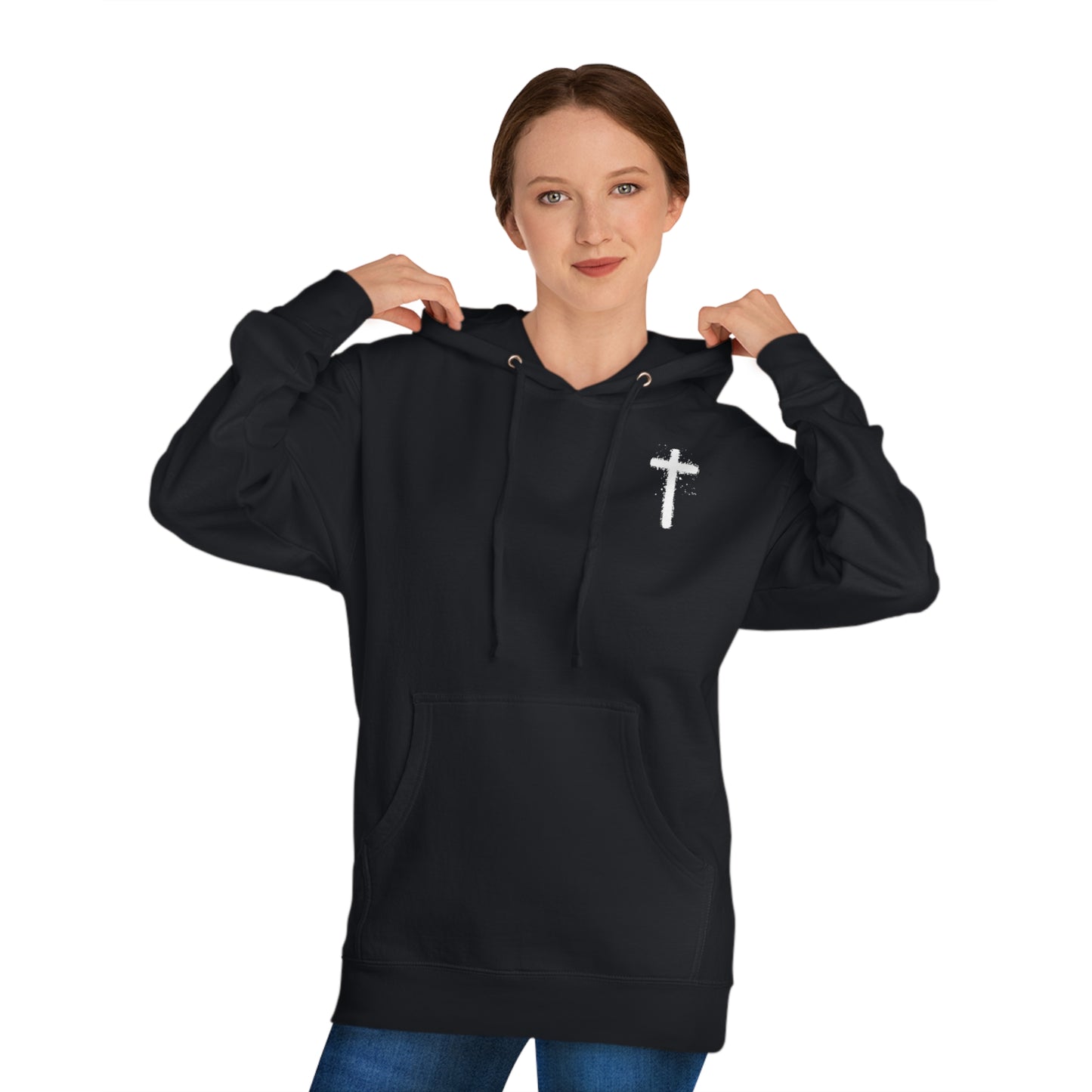 Faith over fear hoodie black